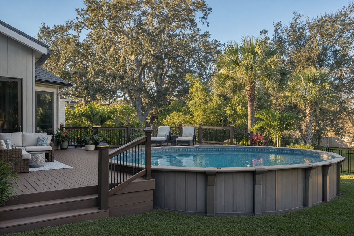Building a Deck Around an Above-Ground Pool in Jacksonville