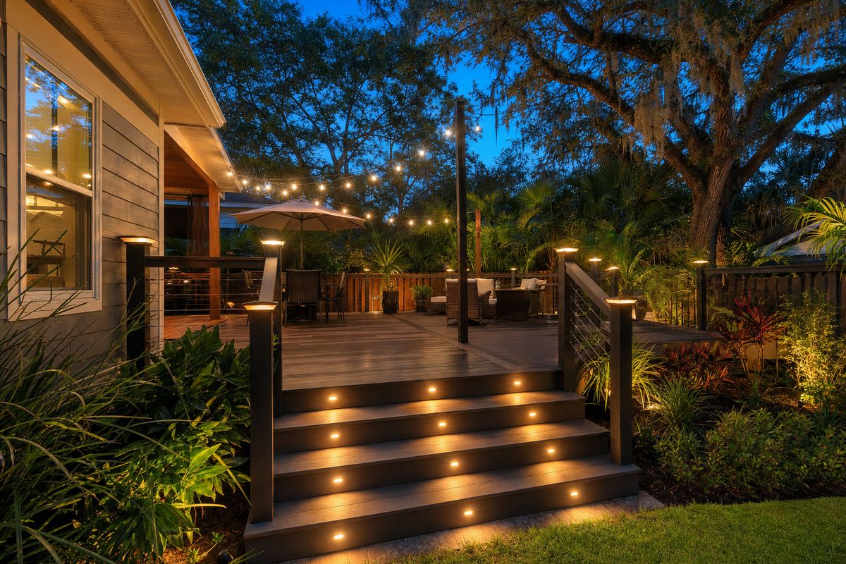 Deck Lighting Ideas for Florida Evenings