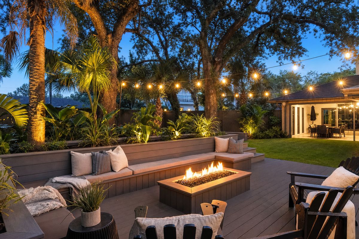 Fire Pit Deck Ideas for Jacksonville Backyards