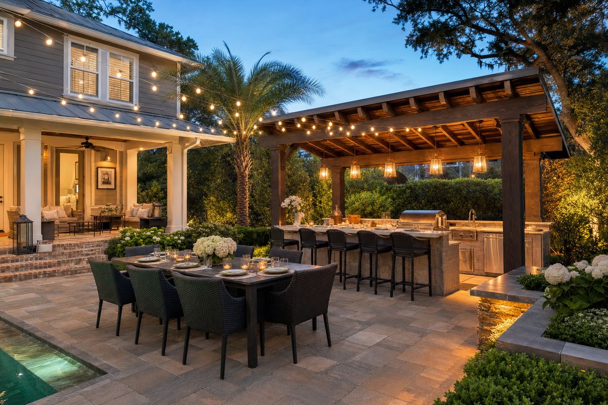 Outdoor Kitchen Countertops in Jacksonville: Best Materials for Florida Heat, Sun and Salt Air